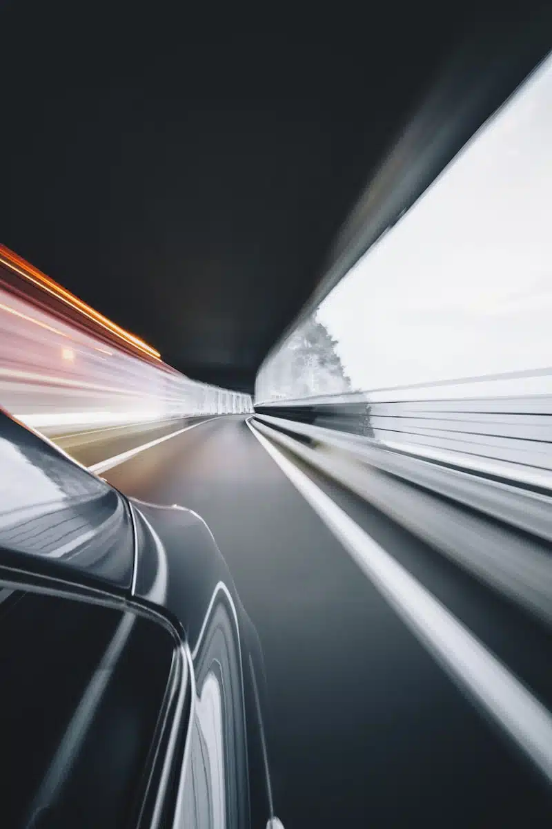 time lapse photography of car