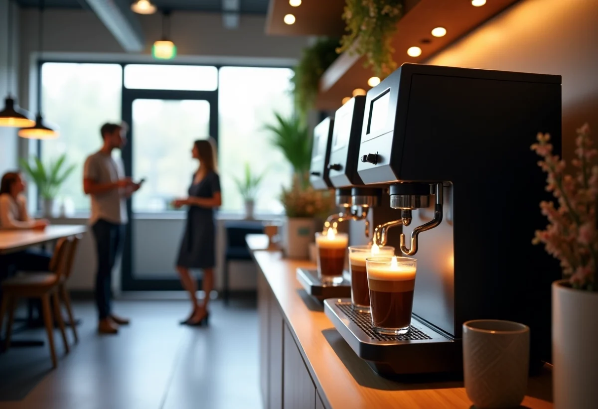 location machine café