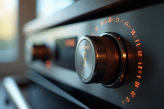 Contrôle moderne de four avec thermostat numérique